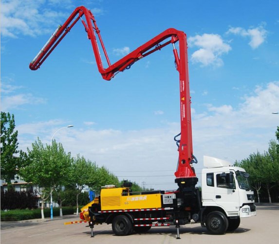 small concrete pump
