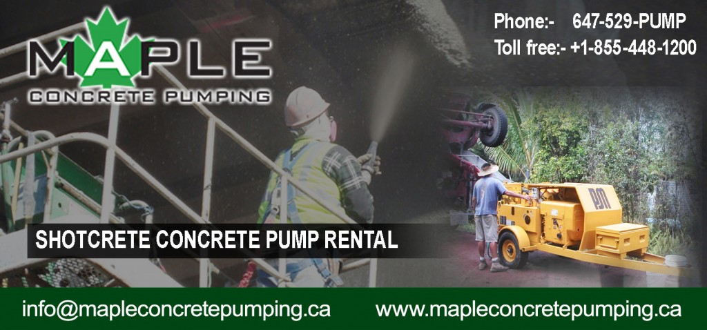 Shotcrete Concrete Pump Rental