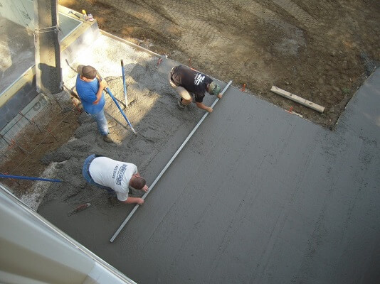 flatening concrete