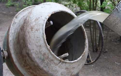 water in concrete mix design